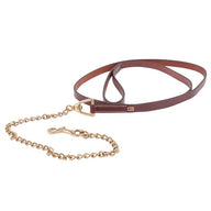 By EQ Leather halter with chain