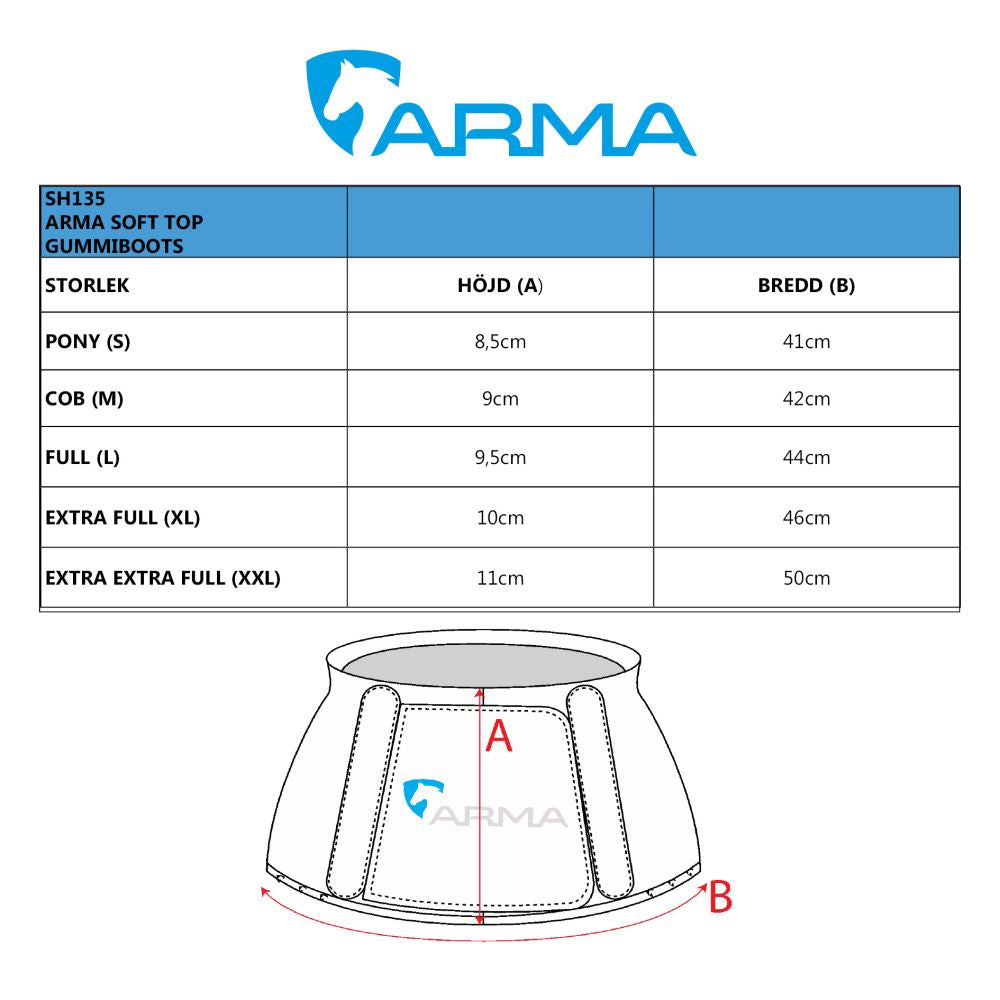 ARMA Gummiboots med soft top