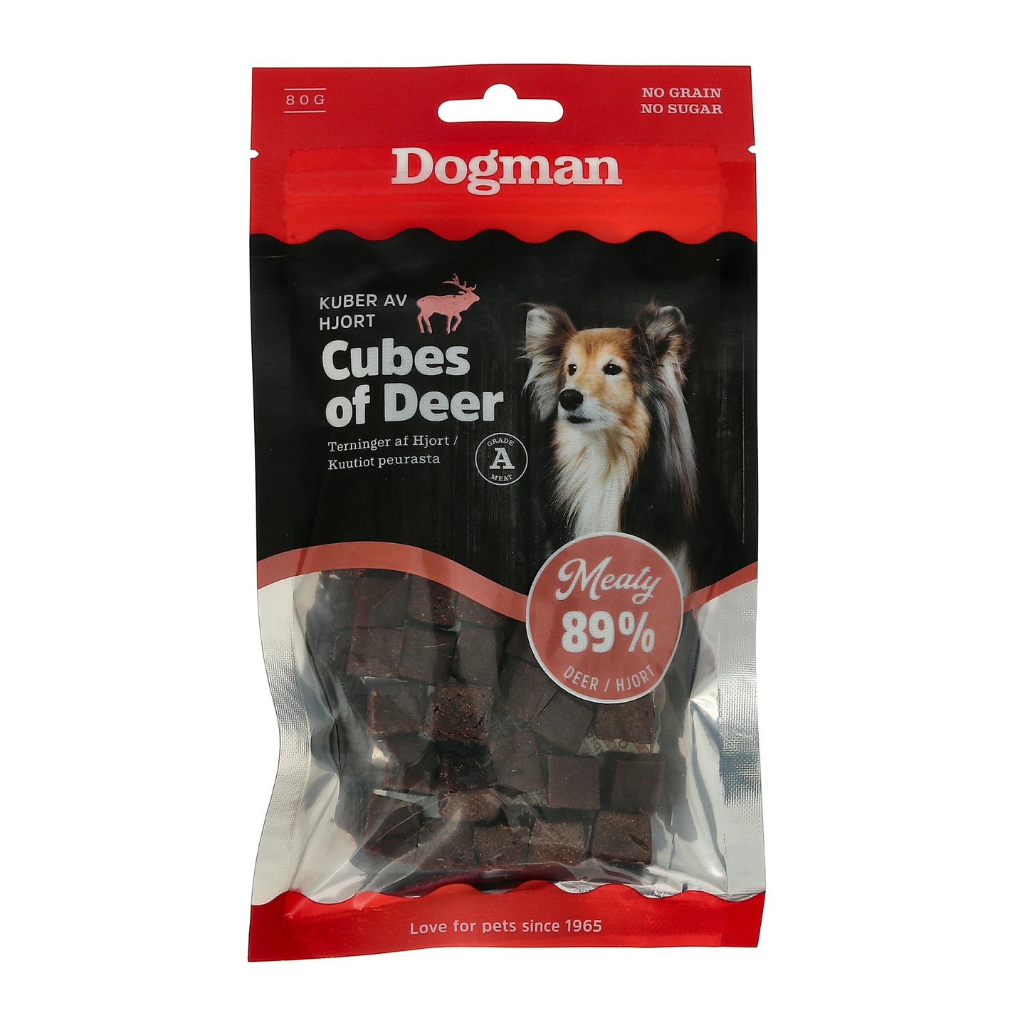 Dogman Meaty Kuber av Hjort Hundgodis