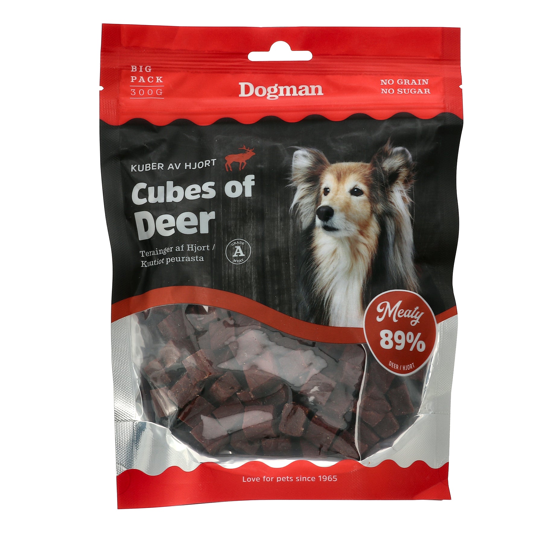 Dogman Meaty Kuber av Hjort Hundgodis