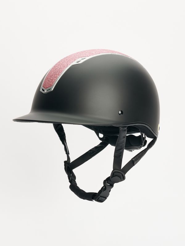 Jacson Philly Riding Helmet Mips Black/Pink Glitter