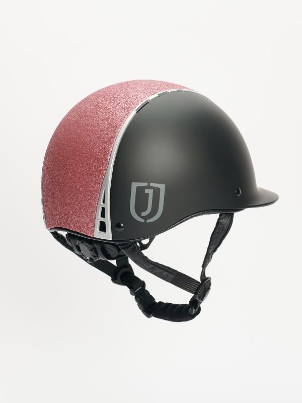 Jacson Philly Riding Helmet Mips Black/Pink Glitter