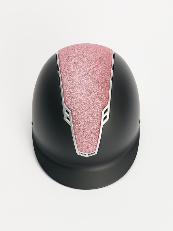 Jacson Philly Riding Helmet Mips Black/Pink Glitter