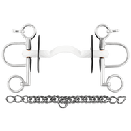 Nathe Pelham soft mullen mouth med port kort skänkel