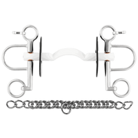 Nathe Pelham soft mullen mouth med port kort skänkel