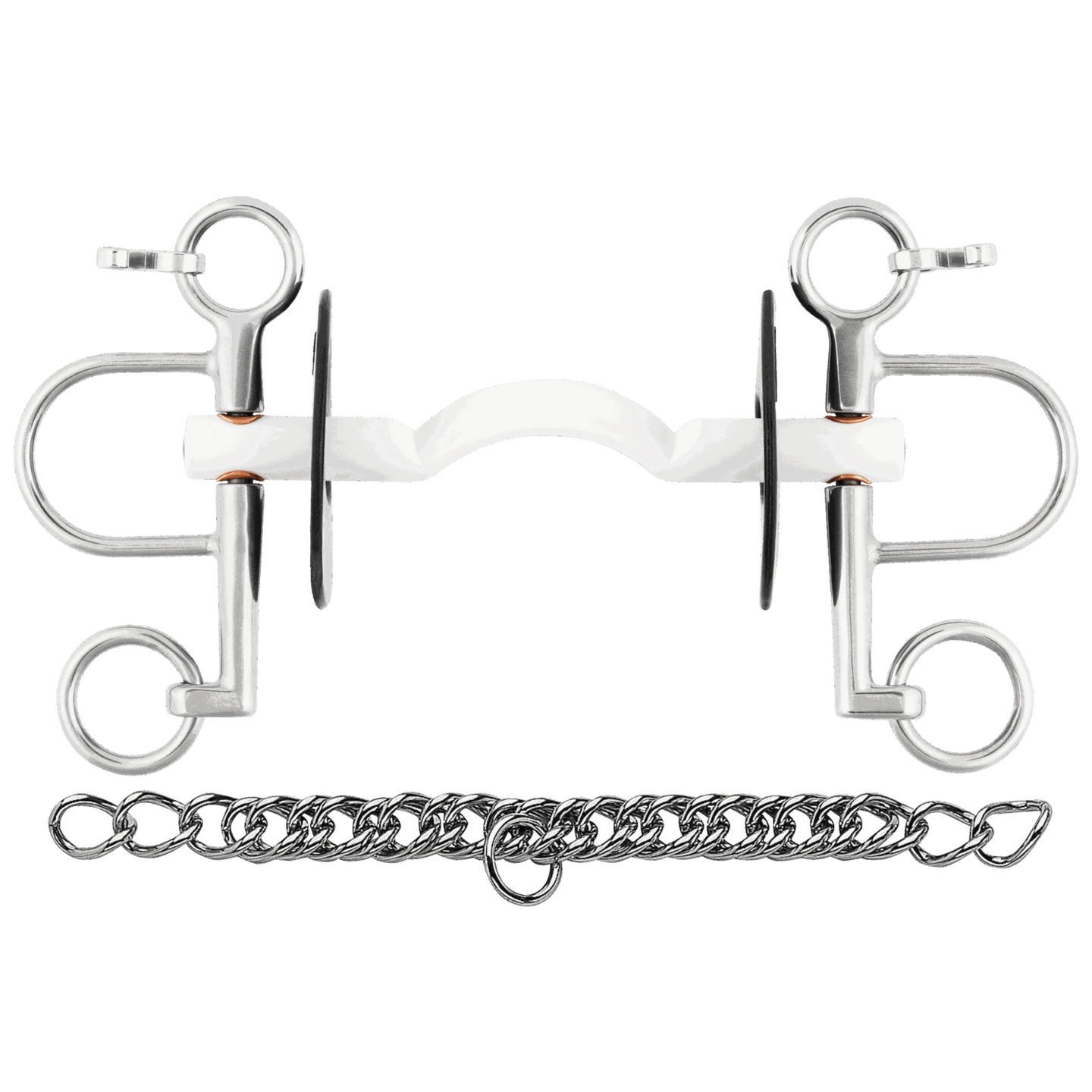 Nathe Pelham hard mullen mouth med port kort skänkel