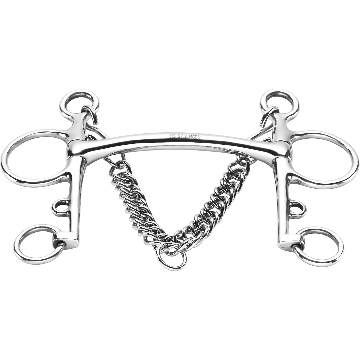 Sprenger ST pelham curved mullen mouth lång skänkel