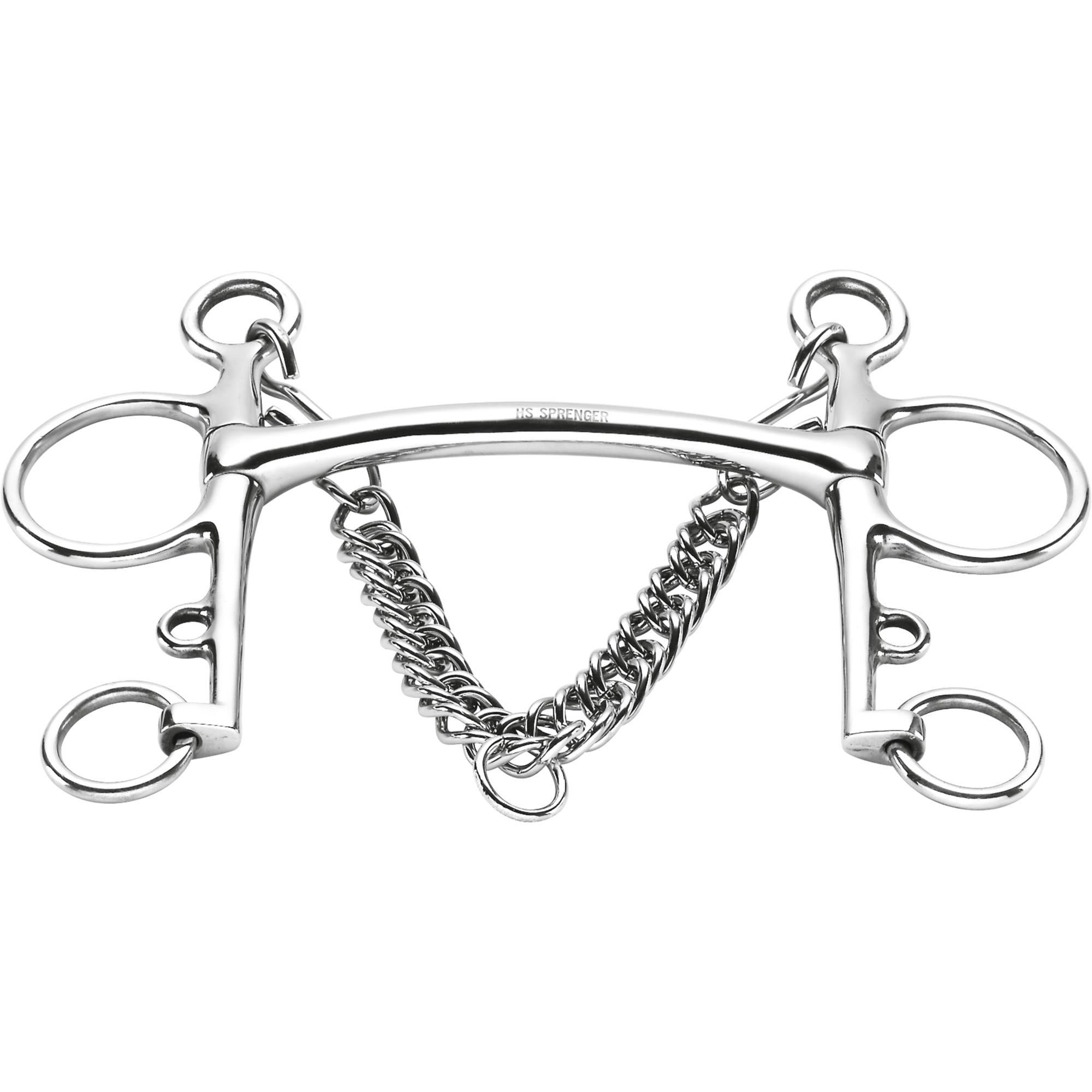 Sprenger ST pelham curved mullen mouth lång skänkel