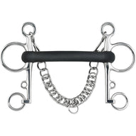 Srenger Pelham gummi flexible mouth lång skänkel