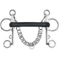 Srenger Pelham gummi flexible mouth lång skänkel