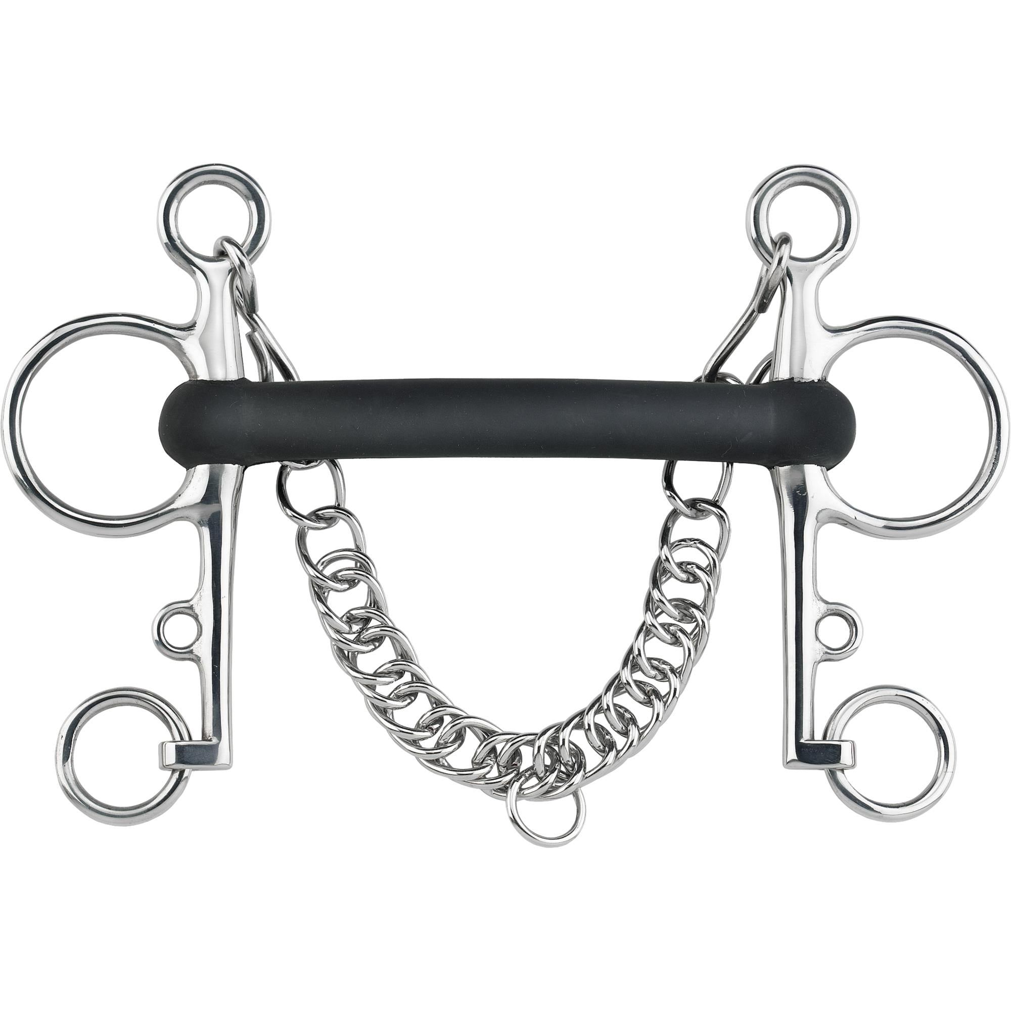 Srenger Pelham gummi flexible mouth lång skänkel