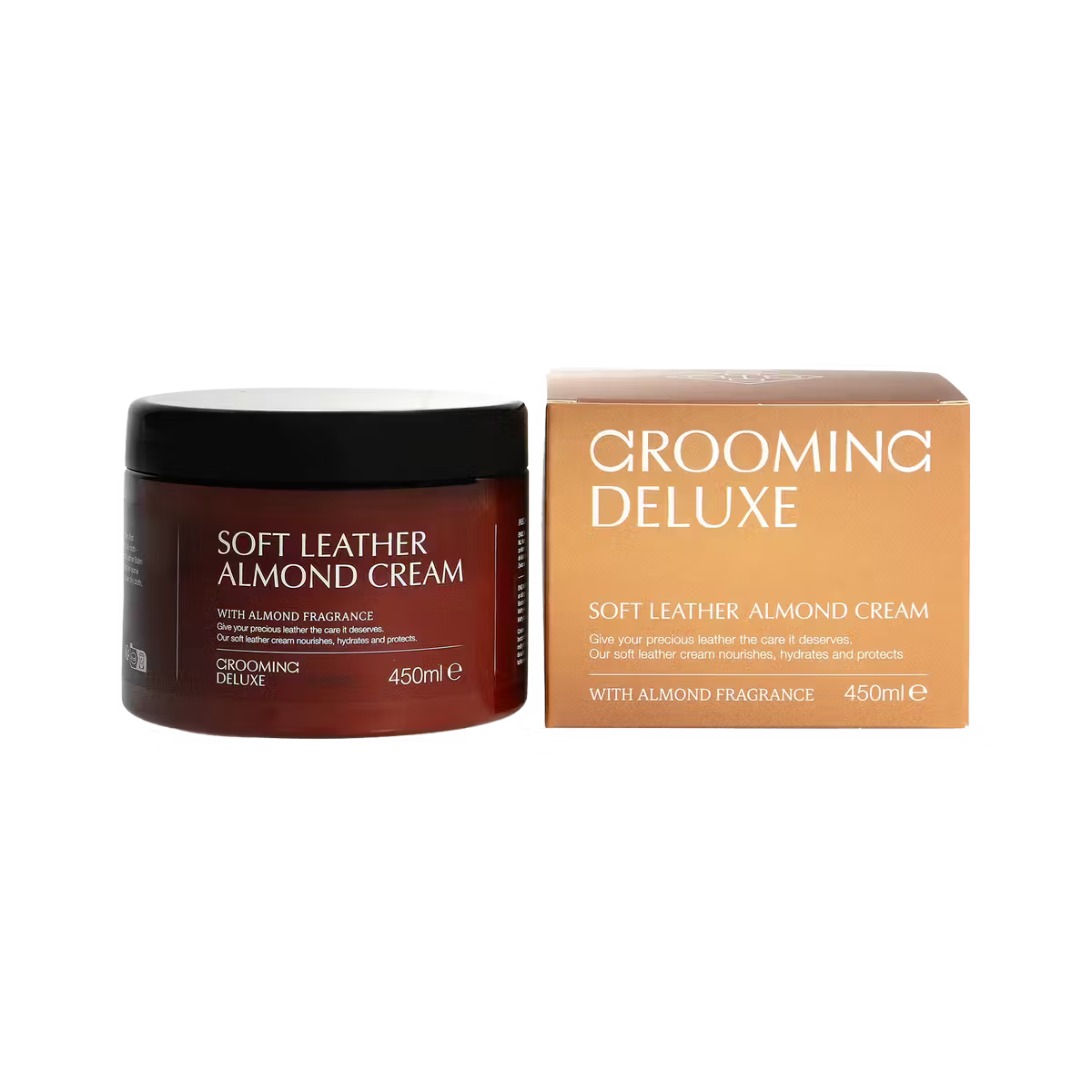 Grooming Deluxe Soft Leather Almond Cream