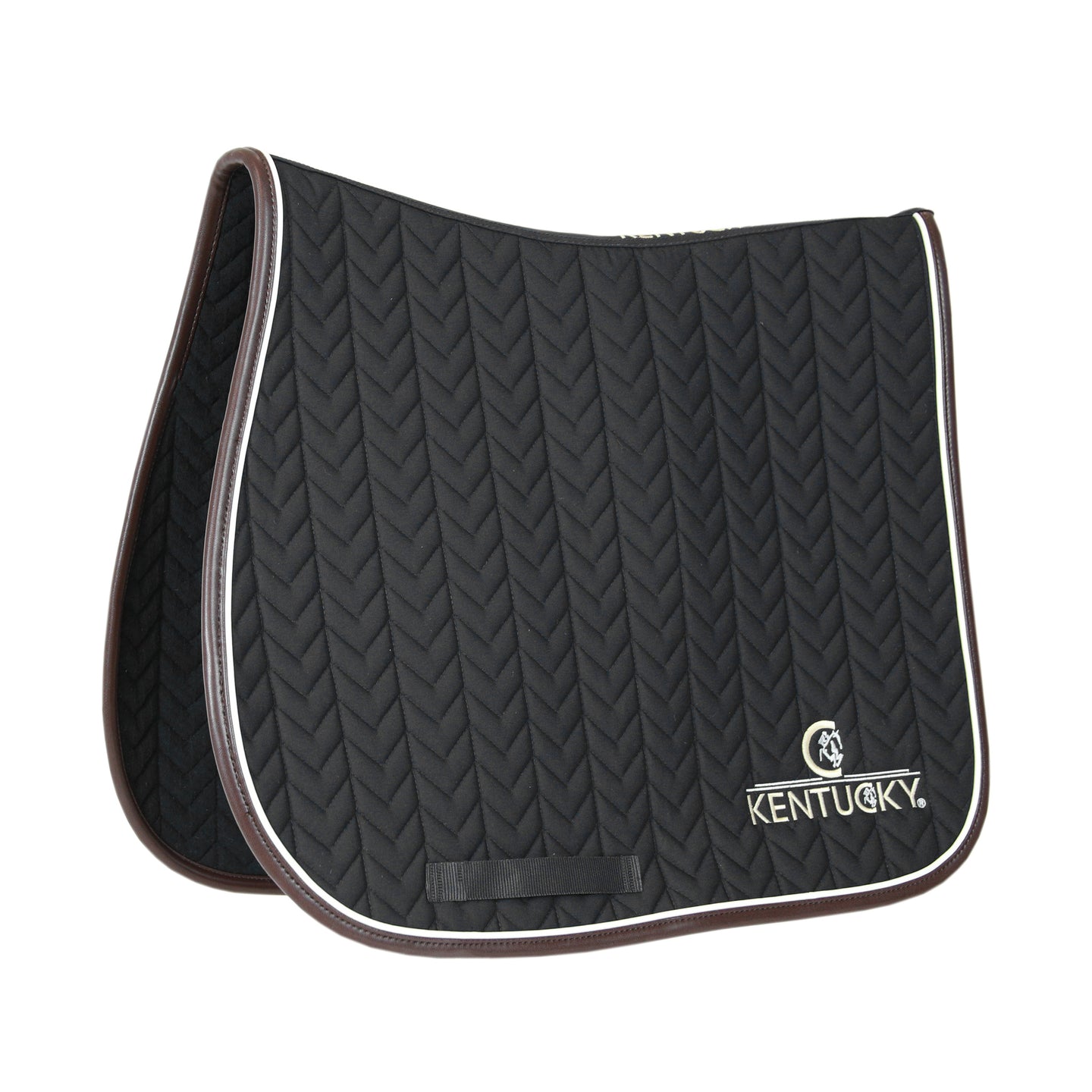 Kentucky Saddle Pad Leather Fishbone Jump