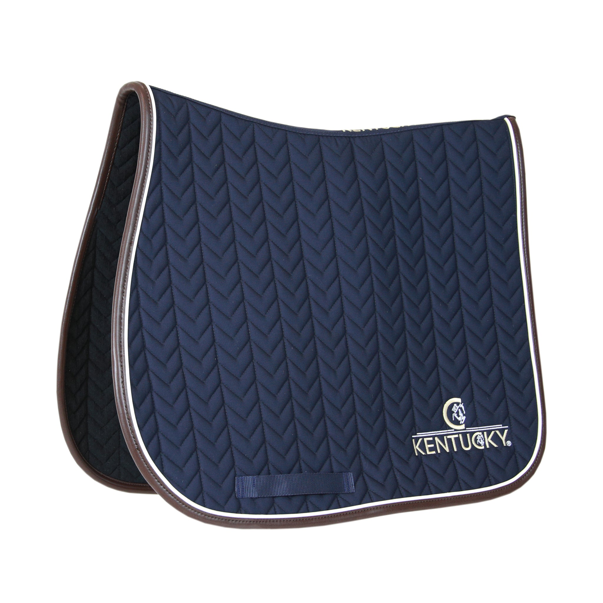 Kentucky Saddle Pad Leather Fishbone Jump