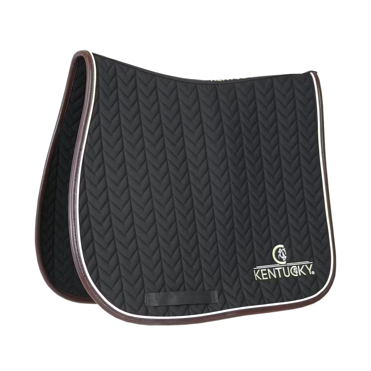 Kentucky Saddle Pad Leather Fishbone Jumping