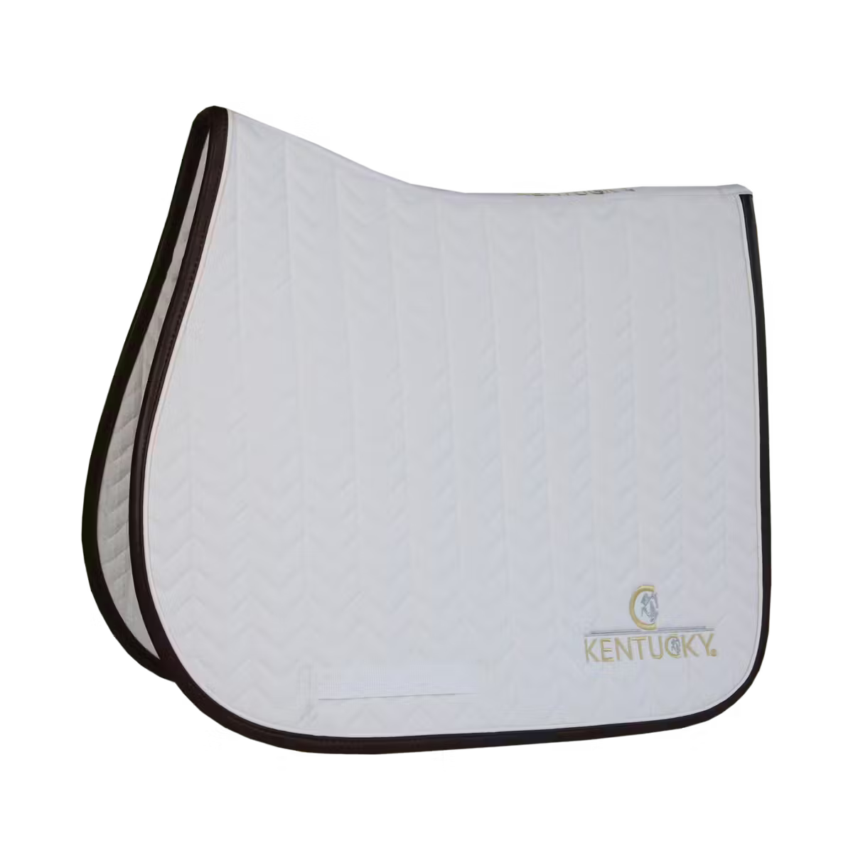 Kentucky Saddle Pad Leather Fishbone Jumping
