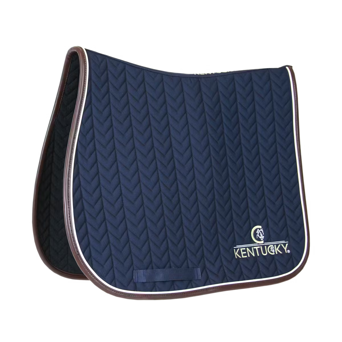 Kentucky Saddle Pad Leather Fishbone Jumping