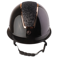 HS Mips Vision Riding Helmet Glossy/Glitter rose gold