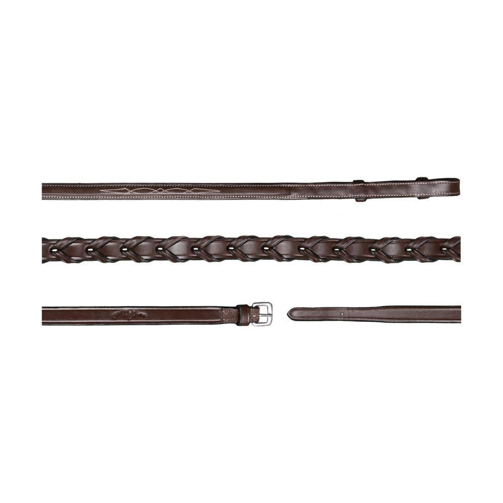 Dyon US Flätad lädertygel 13mm