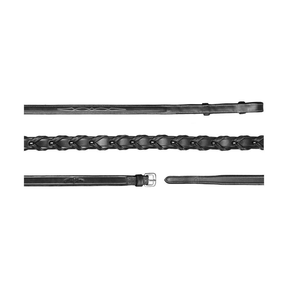 Dyon US Flätad lädertygel 13mm