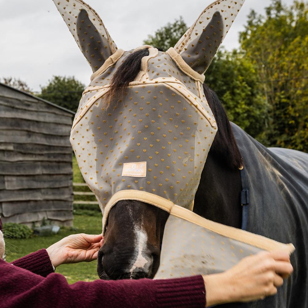 Kentucky Flugmask Heart med öron och nos