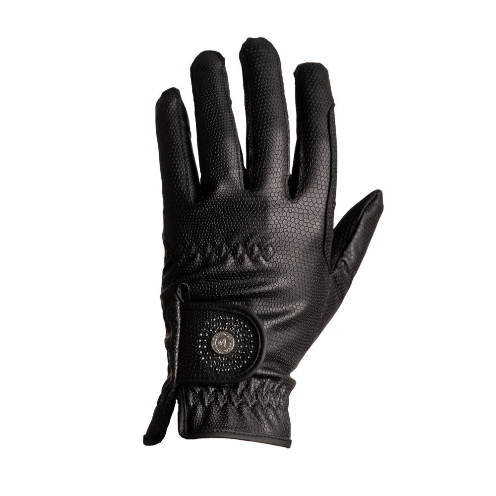Kentucky Ridhandskar Grip Black Glitter