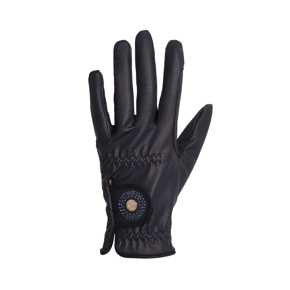 Kentucky Ridhandskar Grip Black Glitter
