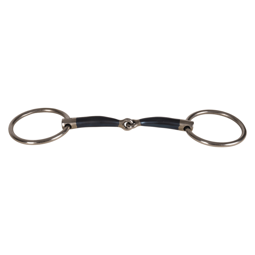 Velari Bett Snaffle Single Jointed Loose Ring 14mm
