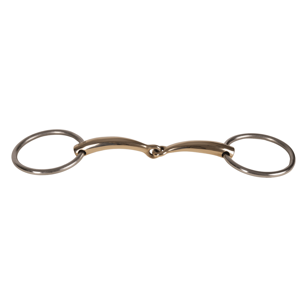 Velari Bett Snaffle Single Jointed Loose Ring 14mm