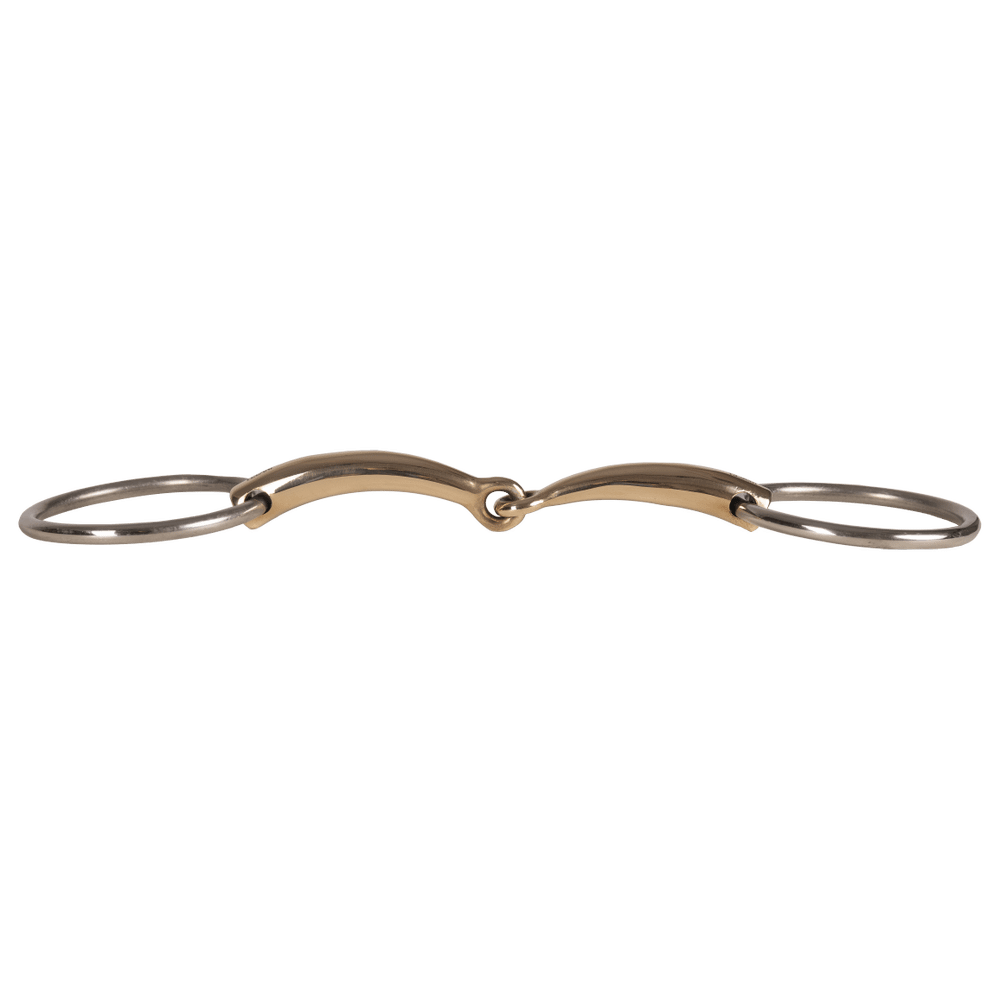 Velari Bett Snaffle Single Jointed Loose Ring 14mm