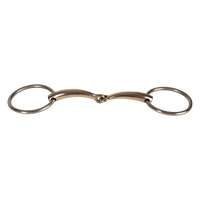 Velari Bett Snaffle Single Jointed Loose Ring 16mm