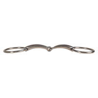 Velari Bett Snaffle Single Jointed Loose Ring 16mm