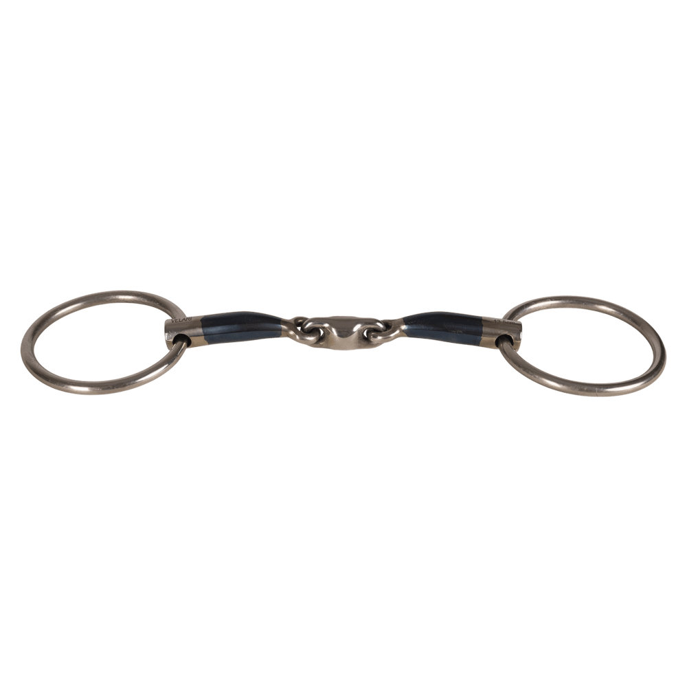 Velari Bett Snaffle Double Jointed Loose Ring 14mm