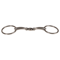 Velari Bett Snaffle Double Jointed Loose Ring 14mm