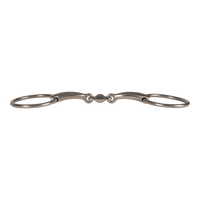 Velari Bett Snaffle Double Jointed Loose Ring 14mm
