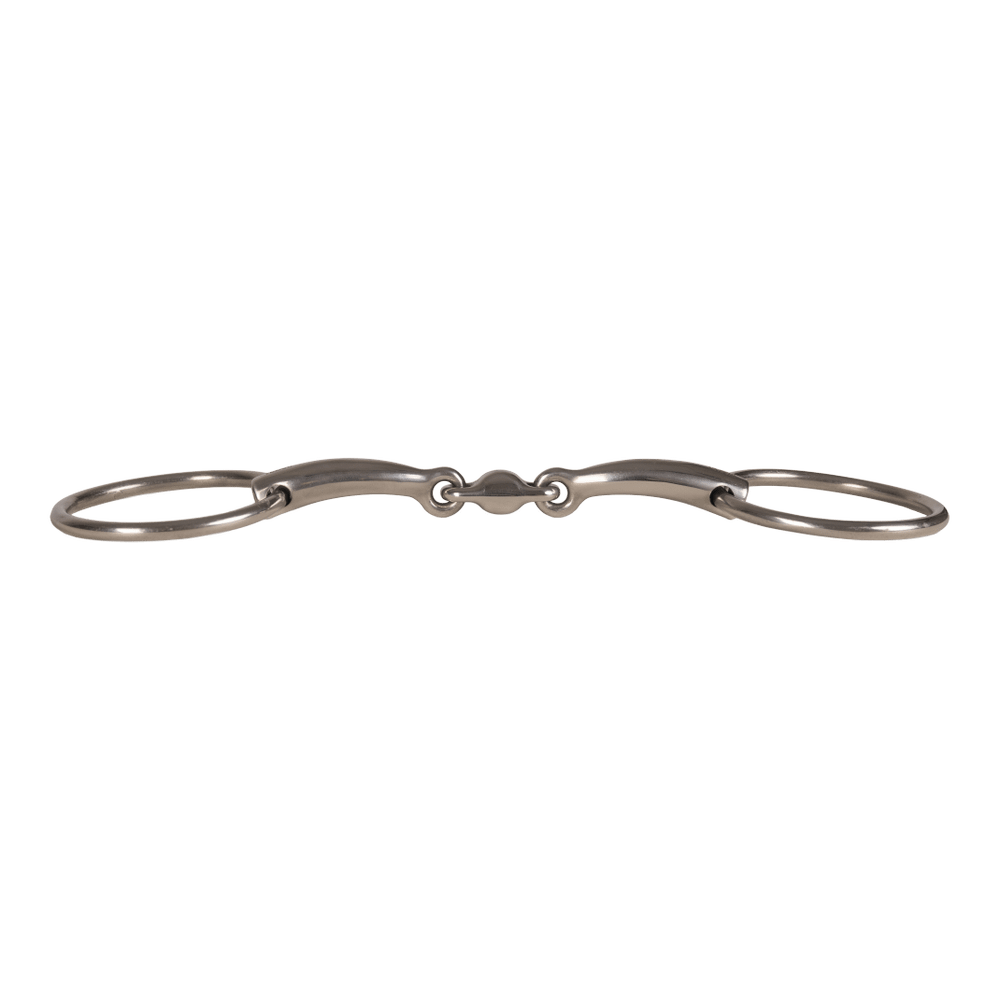 Velari Bett Snaffle Double Jointed Loose Ring 14mm
