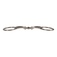 Velari Bett Snaffle Double Jointed Loose Ring 16mm