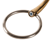 Velari Bett Snaffle Single Jointed Loose Ring 16mm