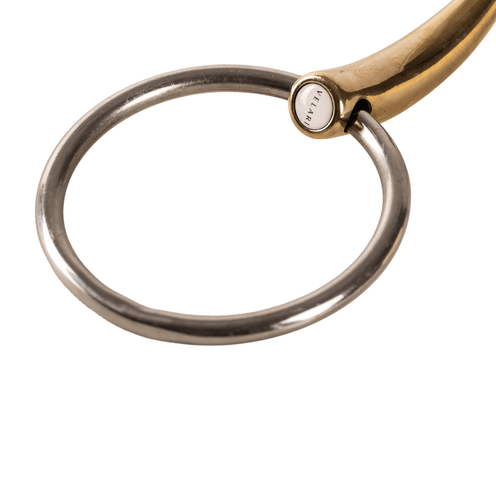 Velari Bett Snaffle Single Jointed Loose Ring 16mm