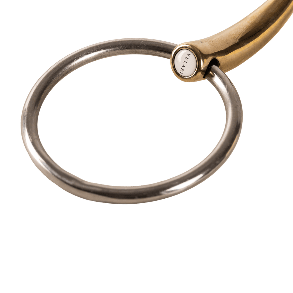 Velari Bett Snaffle Double Jointed Loose Ring 16mm