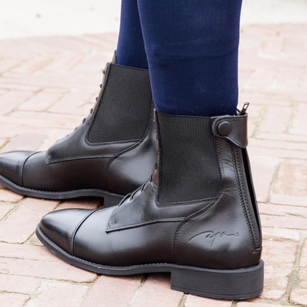 Dyon Ridsko Short Boots med snörning fram