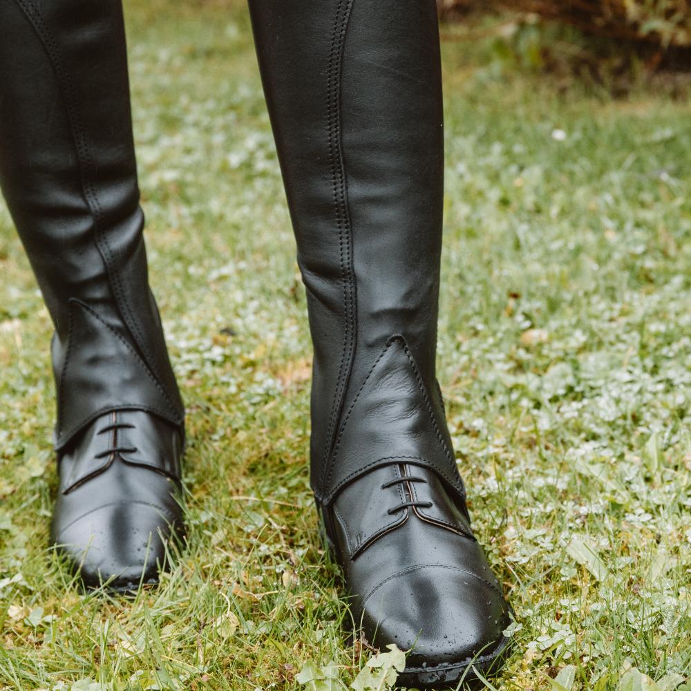 Dyon Ridsko Short Boots med snörning fram