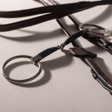 Velari Bett Snaffle Single Jointed Loose Ring 14mm