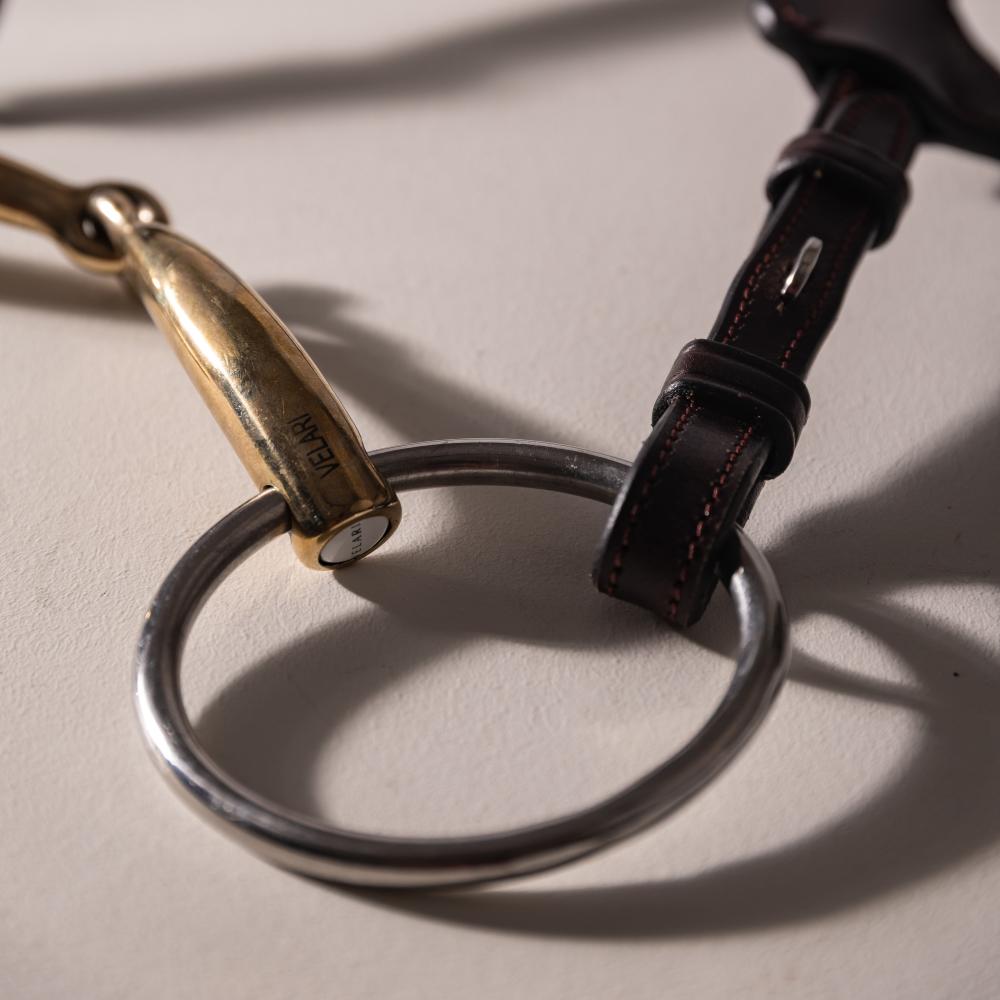 Velari Bett Snaffle Single Jointed Loose Ring 16mm