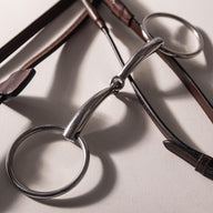 Velari Bett Snaffle Single Jointed Loose Ring 14mm