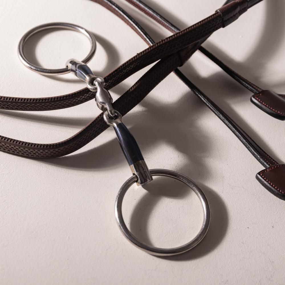 Velari Bett Snaffle Double Jointed Loose Ring 16mm