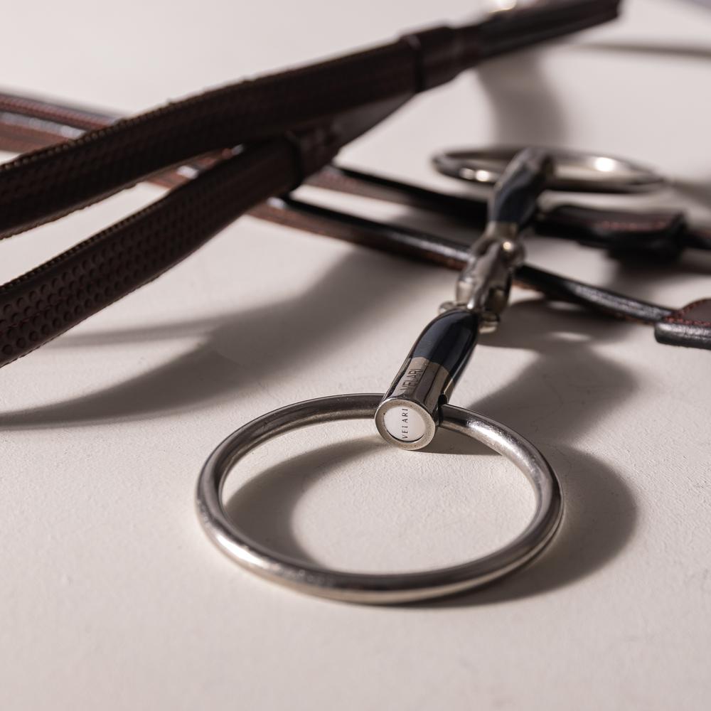 Velari Bett Snaffle Double Jointed Loose Ring 16mm