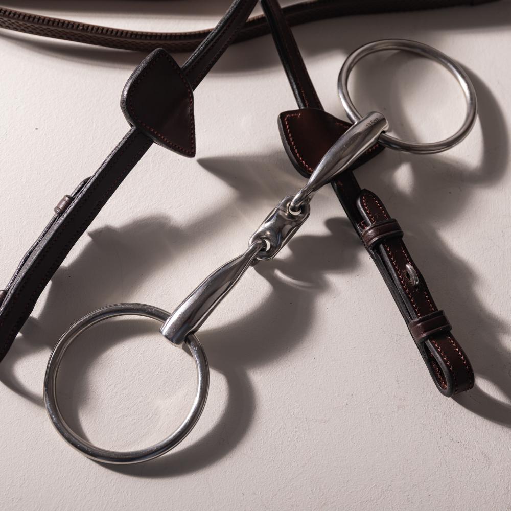 Velari Bett Snaffle Double Jointed Loose Ring 16mm