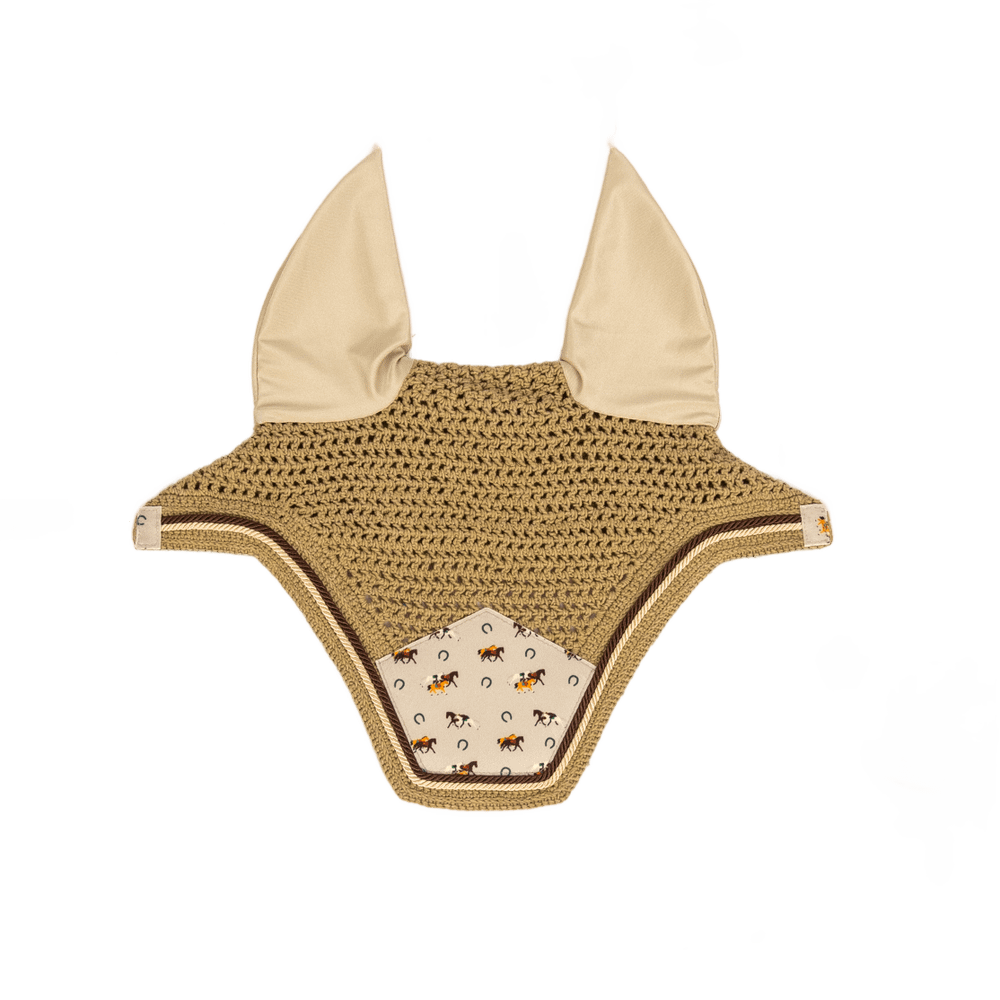 Kentucky Öronhuva Wellington Velvet Horse Printing