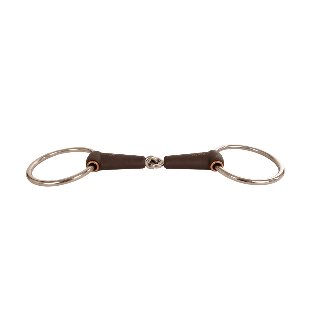 Velari Bett Snaffle Flex Single Jointed Loose Ring Medium 18mm